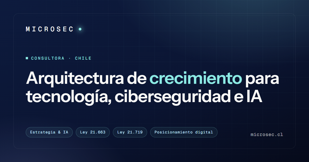 Microsec Technology Microsec — Arquitectura de crecimiento para tecnología, ciberseguridad e IA